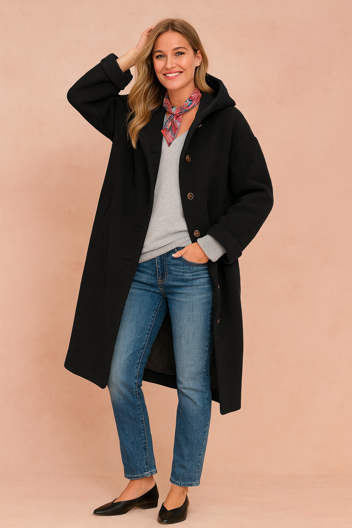 Klara | Stylish coat with a collar