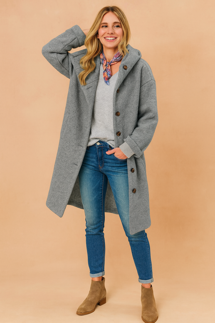 Klara | Stylish coat with a collar