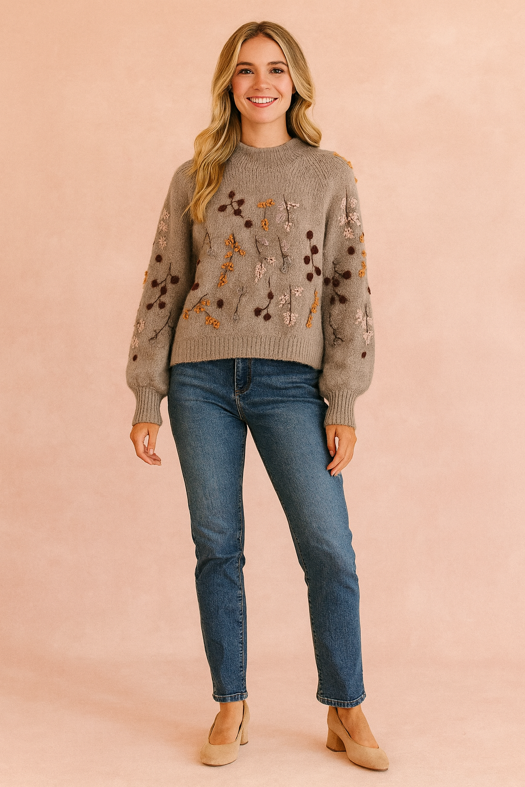 Lena | Sweater with an autumn motif