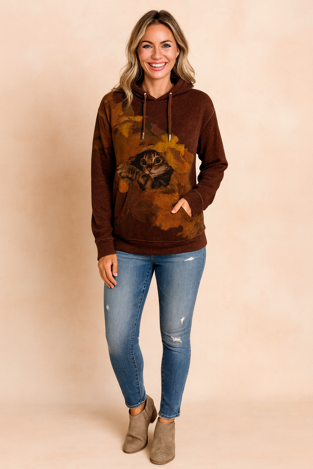 Lidia | Hoodie with an original print