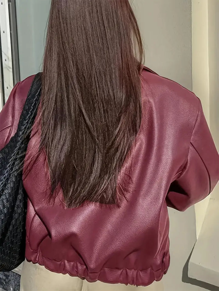 Karen | Women's Relaxed Fit Zip-Up Bomber Jacket