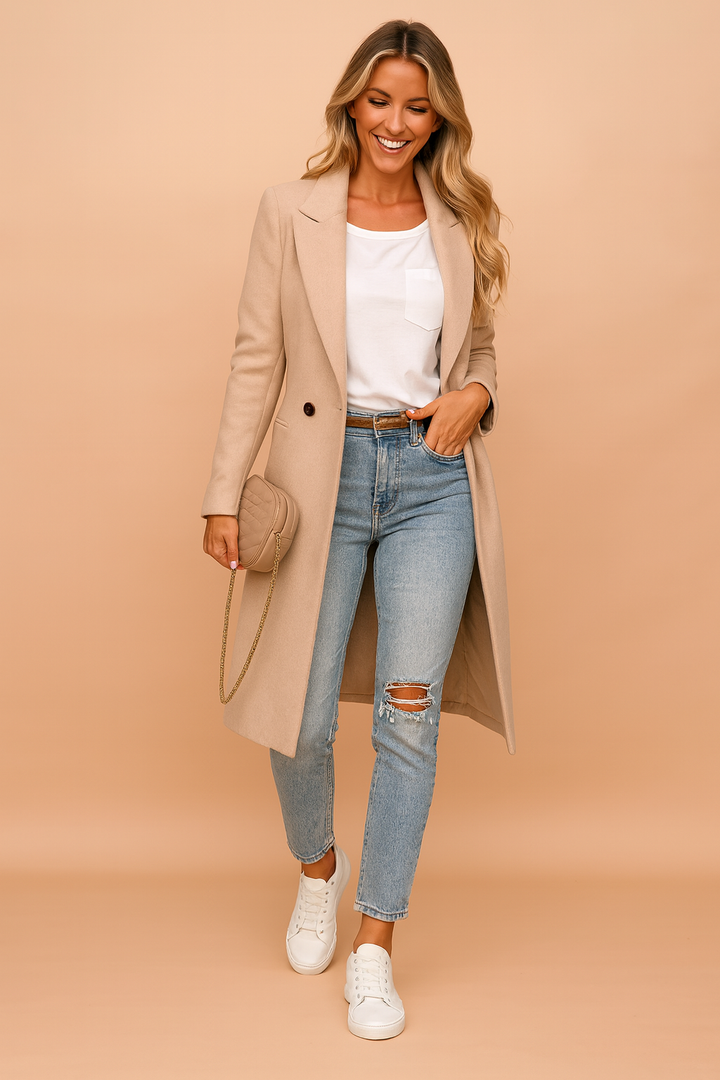 Natalie | Classic double-breasted coat