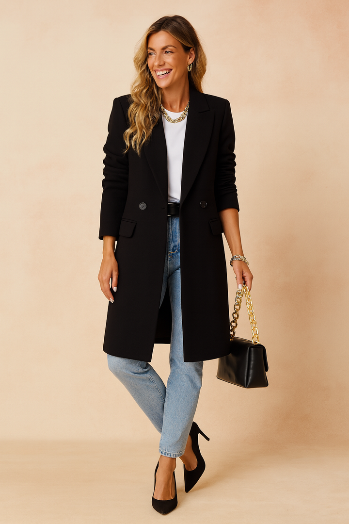Natalie | Classic double-breasted coat