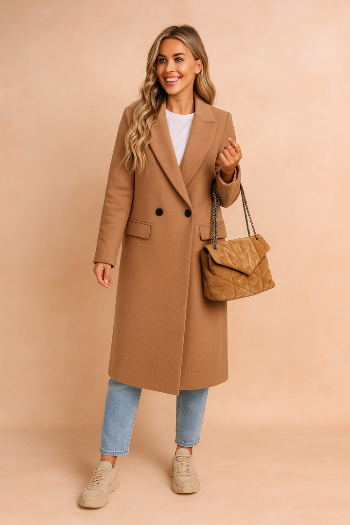 Natalie | Classic double-breasted coat