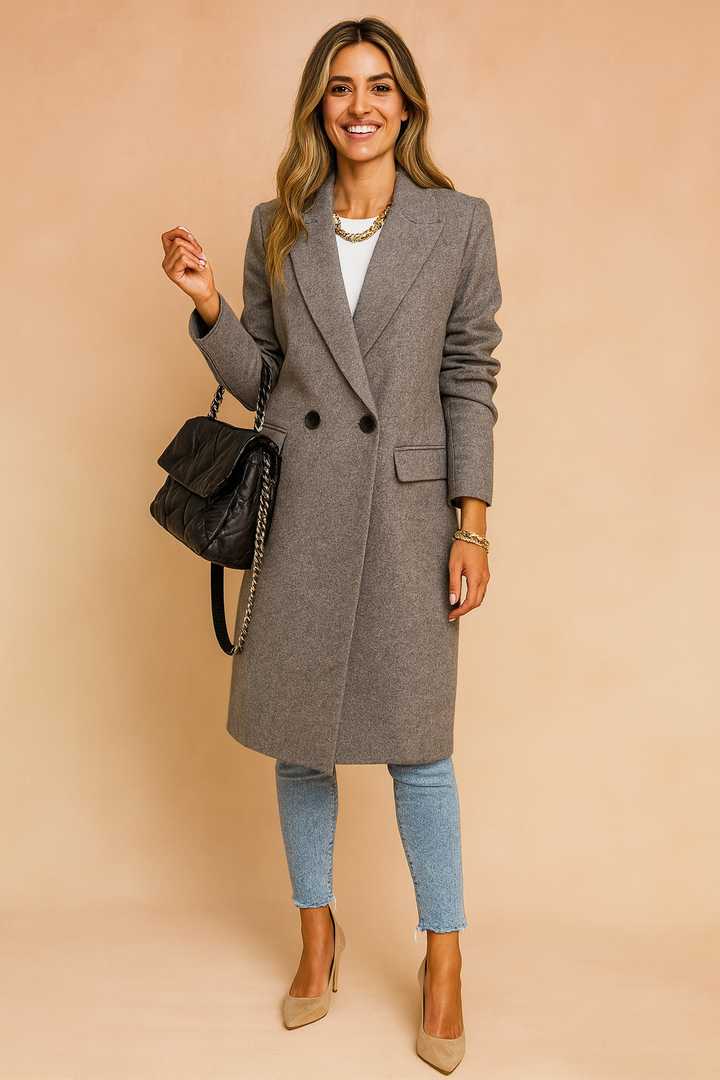 Natalie | Classic double-breasted coat
