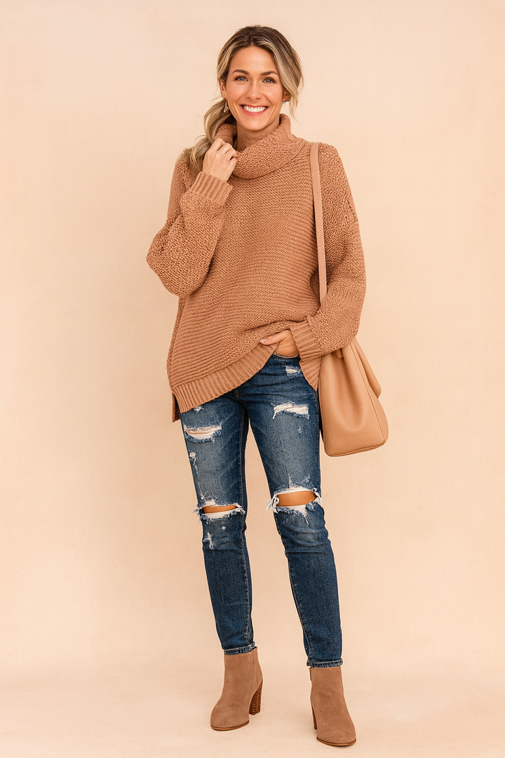 Marlena | Oversized turtleneck sweater