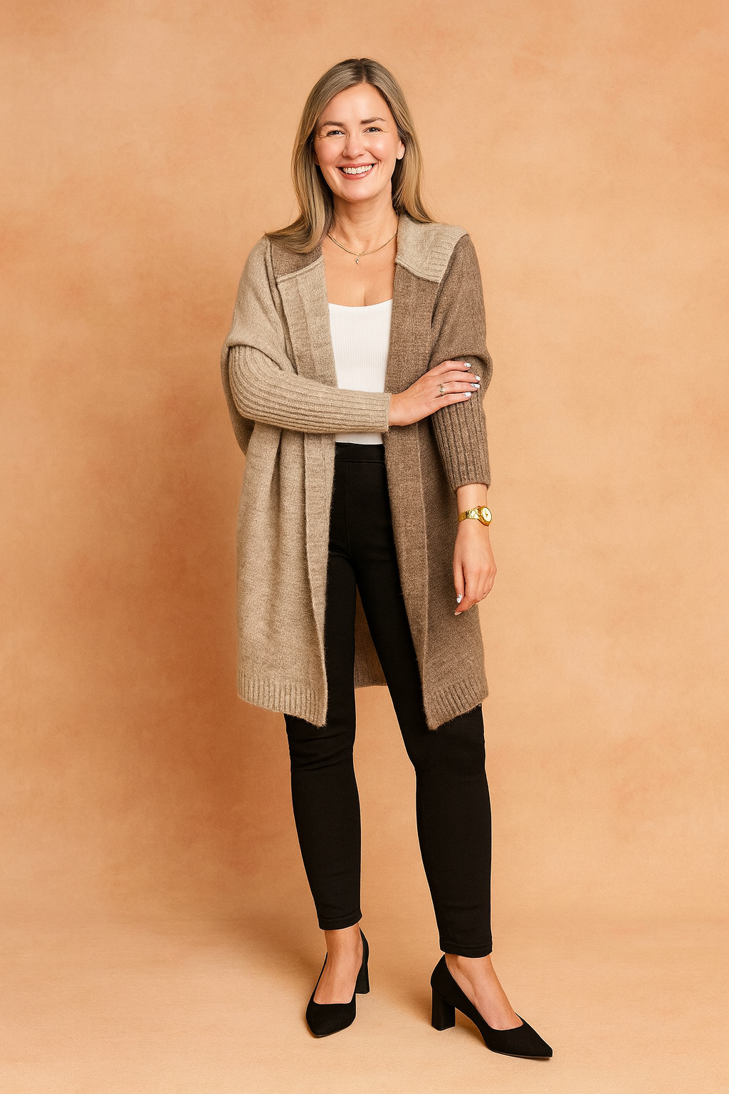 Maureen | Long Hooded Cardigan