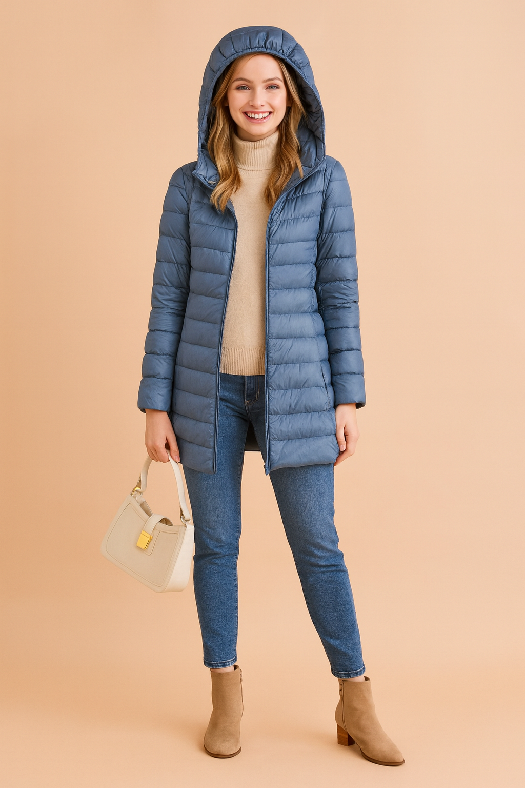 Mira | Long Winter Jacket with Hood
