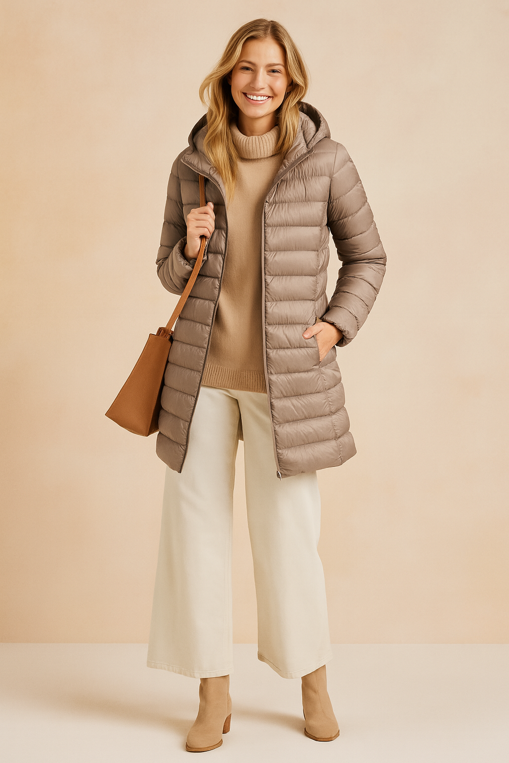 Mira | Long Winter Jacket with Hood