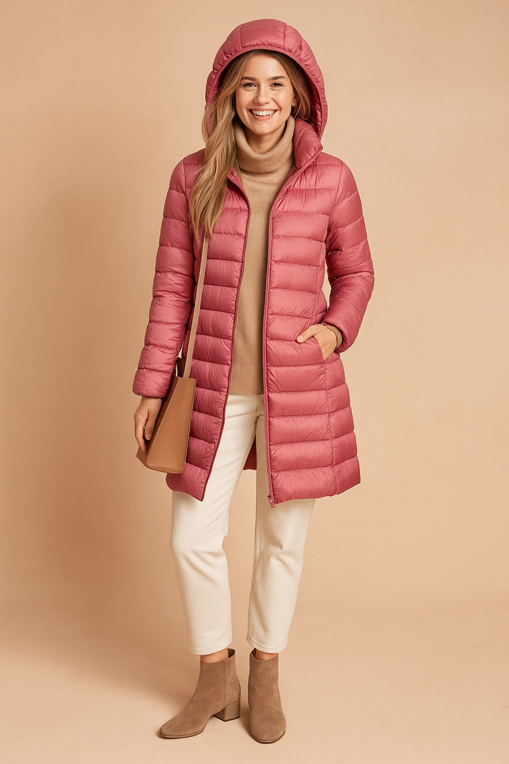 Mira | Long Winter Jacket with Hood