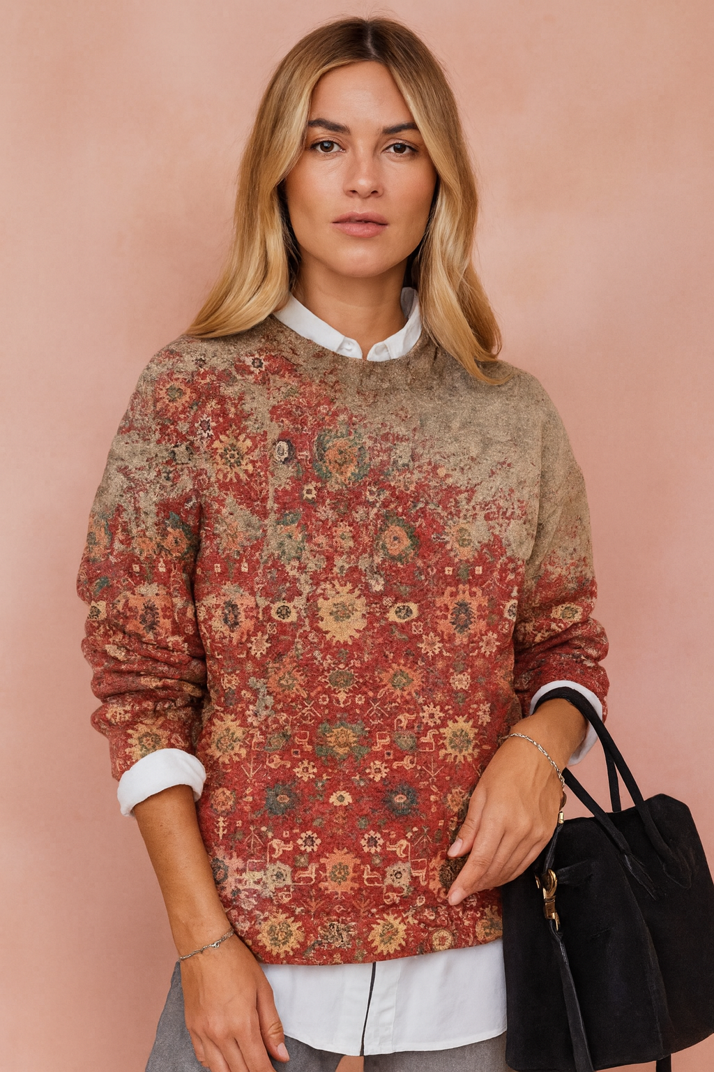 Nadia | Artistic Print Sweater