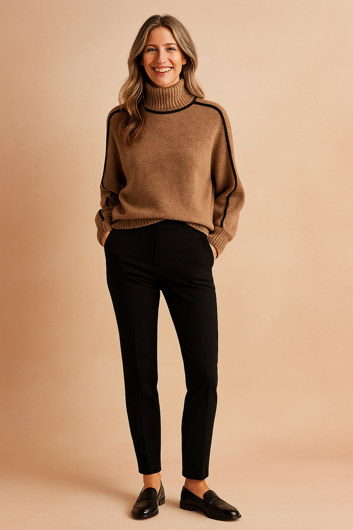 Nadia | Sweater with contrasting trim