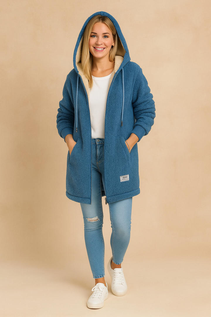 Natalia | Long Women's Winter Jacket with Hood