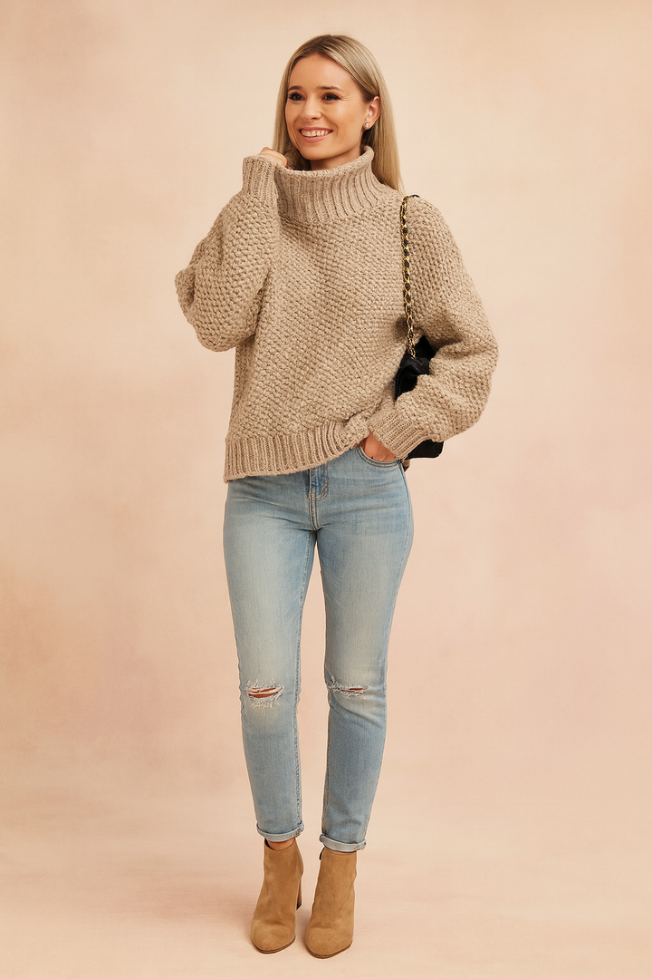 Natalia | Oversized turtleneck sweater