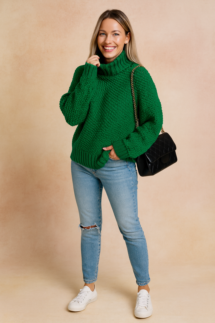 Natalia | Oversized turtleneck sweater