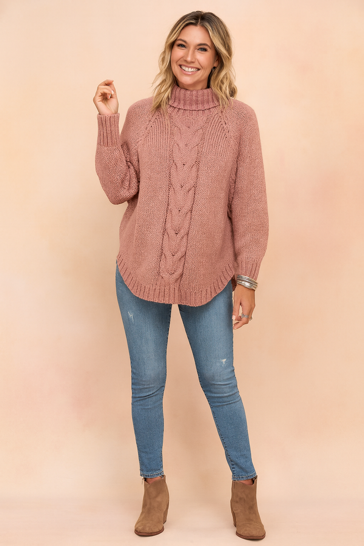 Oliwia | Oversized turtleneck sweater