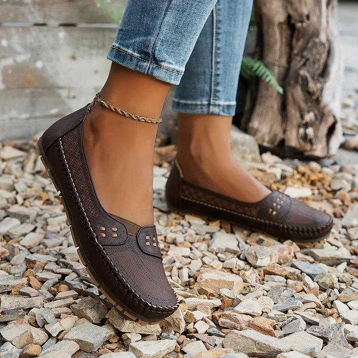 Perforated Slip-On Flats