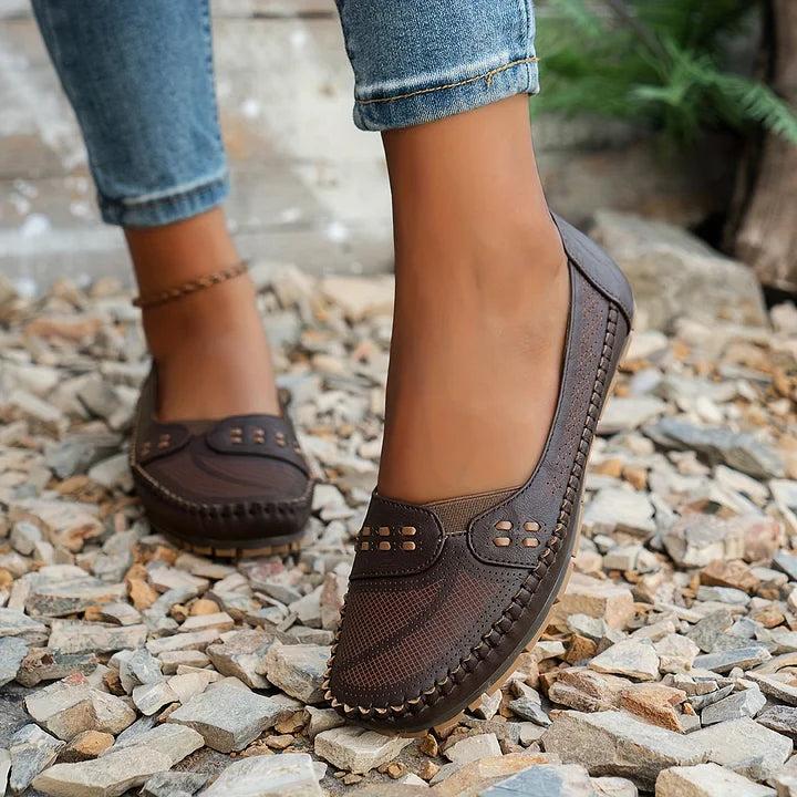 Perforated Slip-On Flats