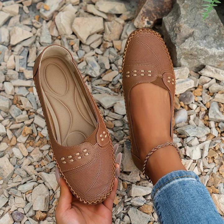 Perforated Slip-On Flats