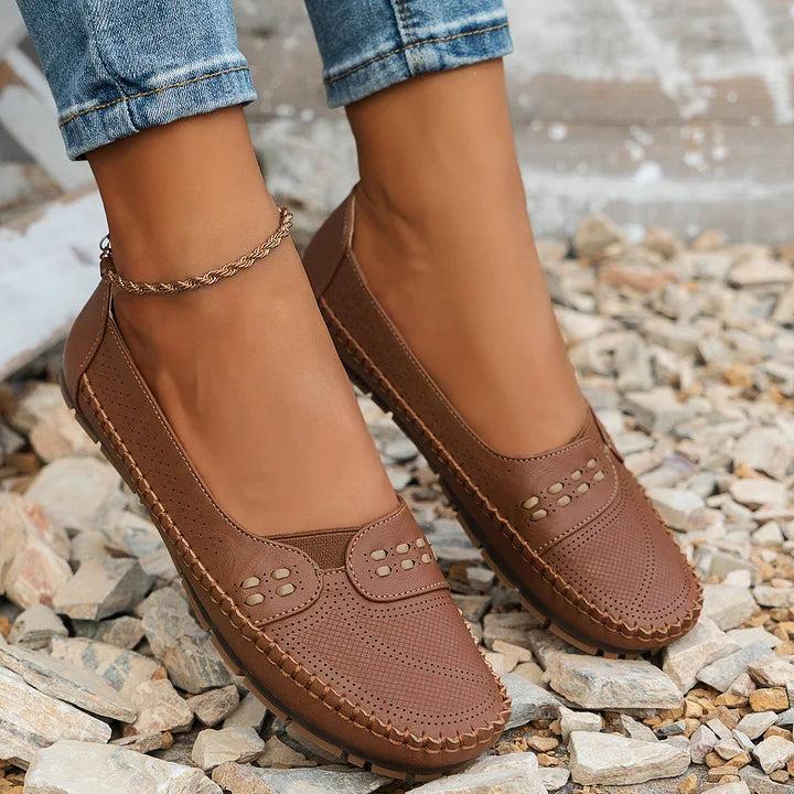 Perforated Slip-On Flats