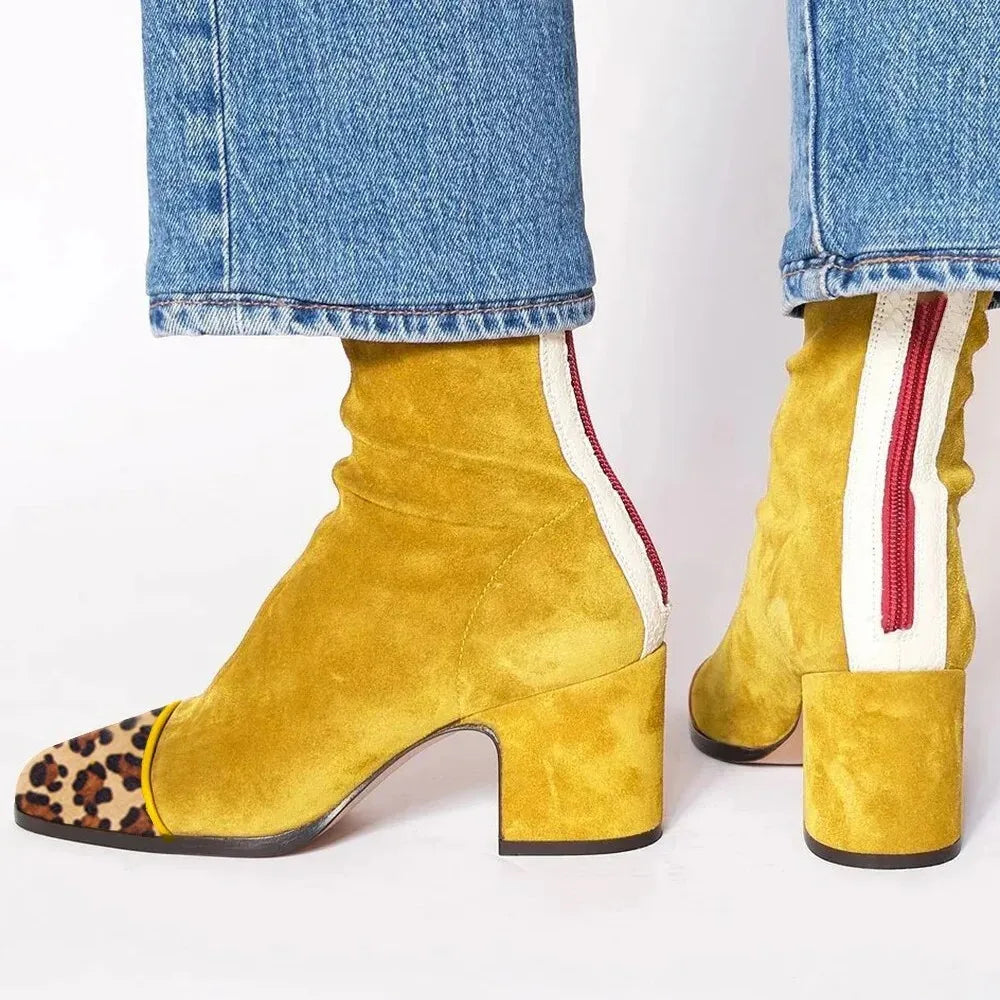 Scarlett™ | Square toe heeled boots