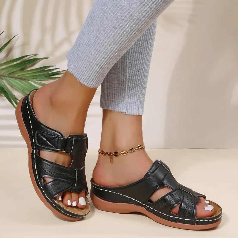 Gaia™ | Women's Vintage Orthopedic Wedge Sandals