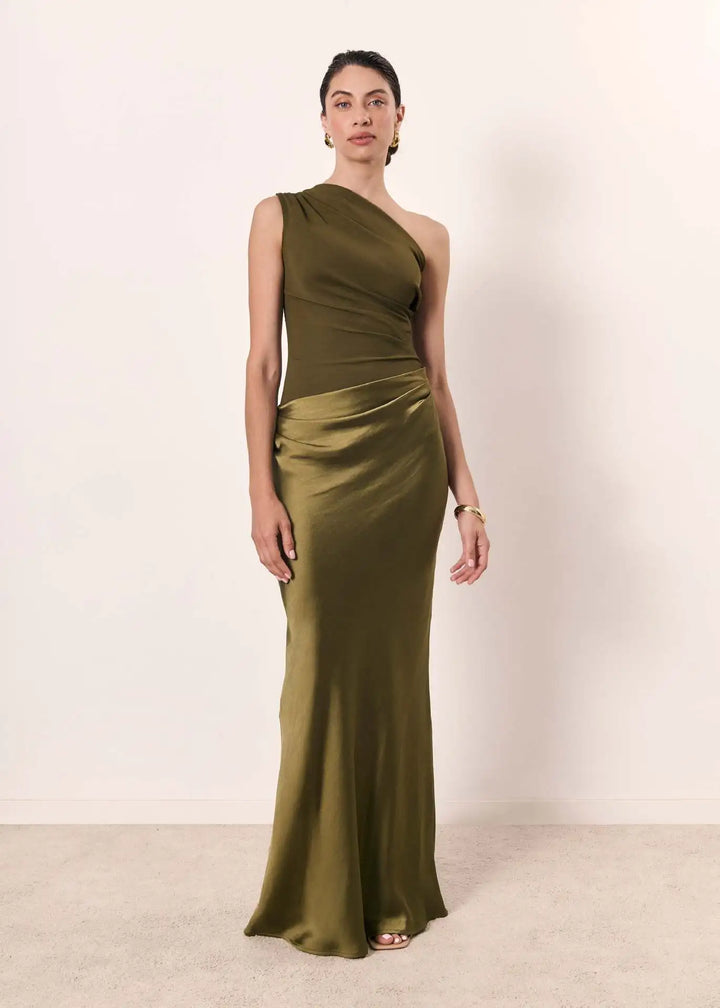 SOPHIA | ONE-SHOULDER MAXI DRESS