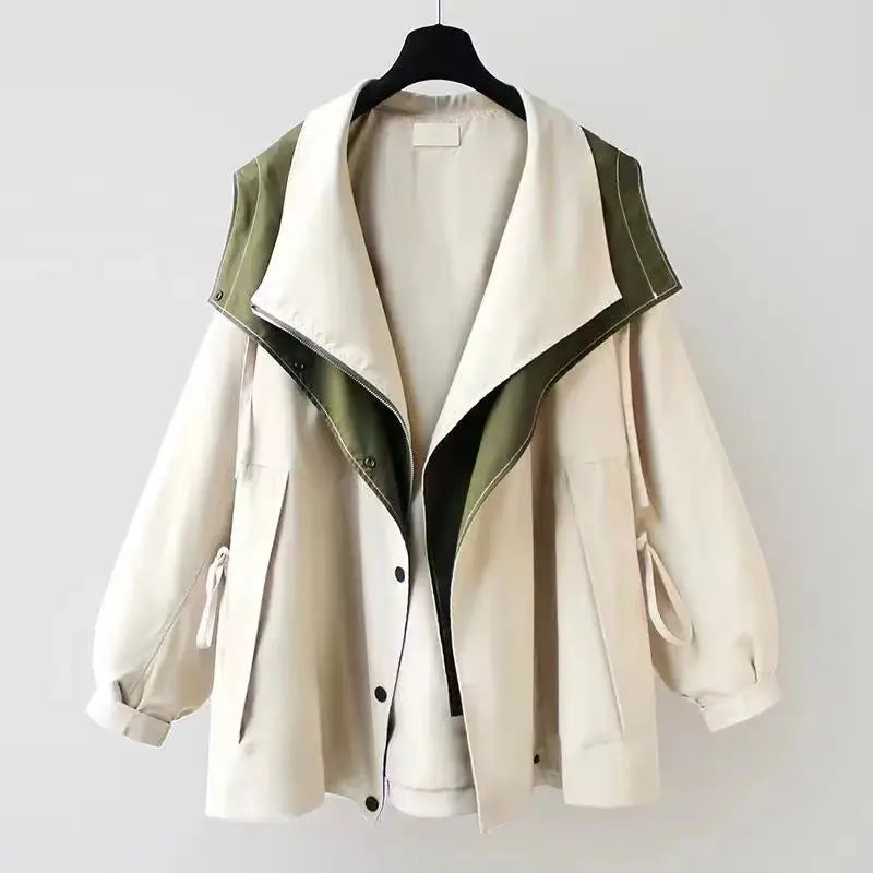 Xiandra™ Trendy Hooded Windbreaker Coat
