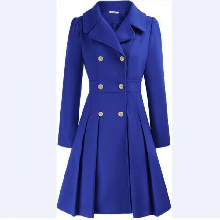 Aria | Women's A-Line Coat Dress – Sleeveless Midi Coat Elegant Style