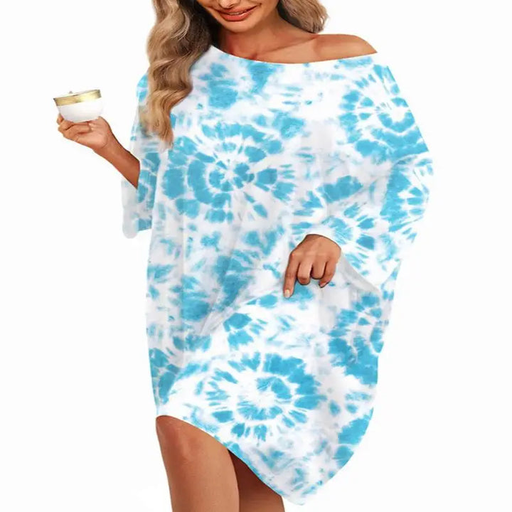 Luna | Women's Bamboo Nightgown – Oversized Sleep Shirt Soft Cotton Sleepwear