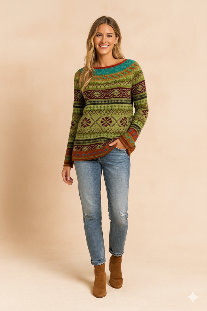 Selena | Sweater with a Bold Print