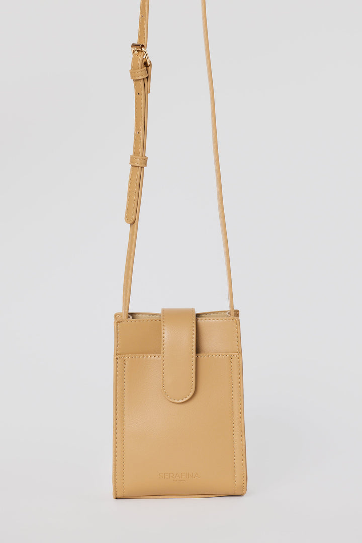 Crossbody Sling Bag - Tan