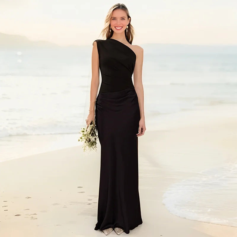 SOPHIA | ONE-SHOULDER MAXI DRESS