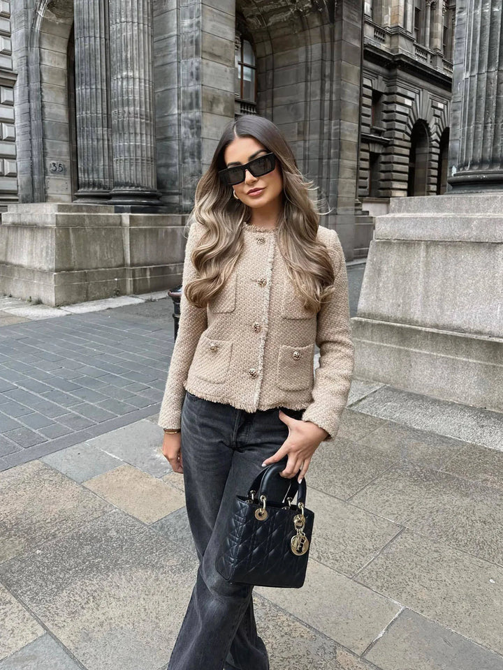 Hallie | Women's Cropped Tweed Jacket