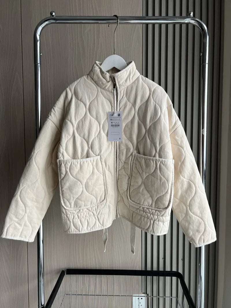 Vintage Quilted Jacket | Women's Outerwear Winter Coat