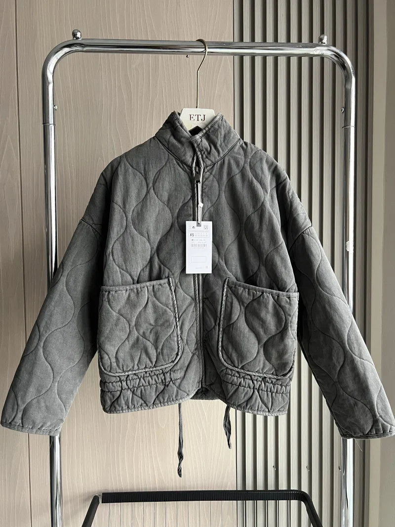 Vintage Quilted Jacket | Women's Outerwear Winter Coat