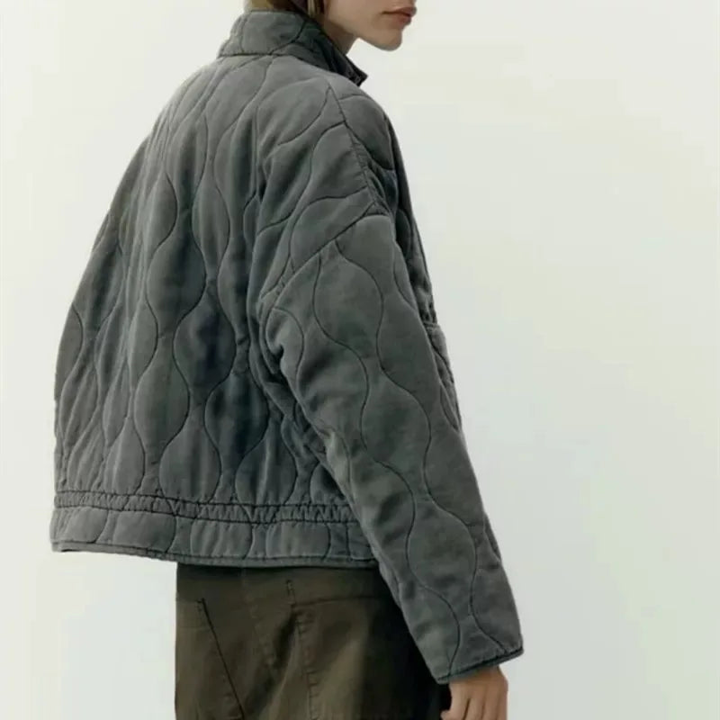 Vintage Quilted Jacket | Women's Outerwear Winter Coat