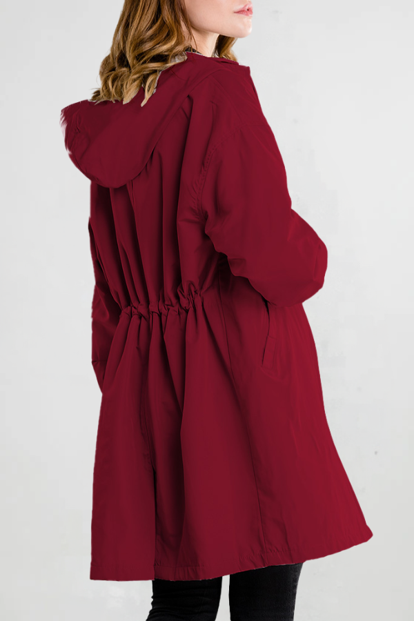 BURGUNDY BLOSSOM WINDBREAKER