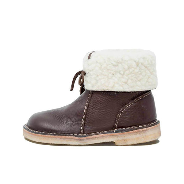 Winter Vintage Boots Warm Unisex Lace-up Shoes