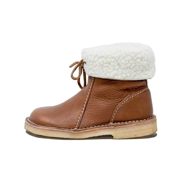 Winter Vintage Boots Warm Unisex Lace-up Shoes