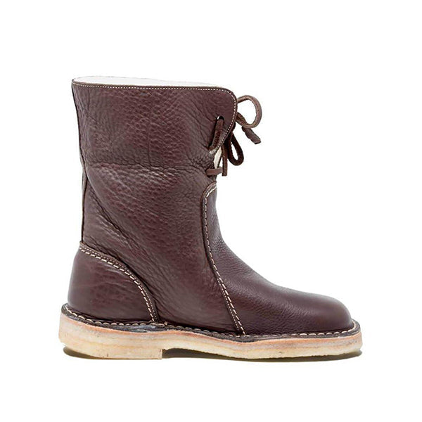 Winter Vintage Boots Warm Unisex Lace-up Shoes