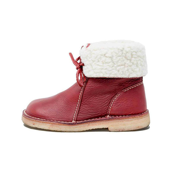 Winter Vintage Boots Warm Unisex Lace-up Shoes