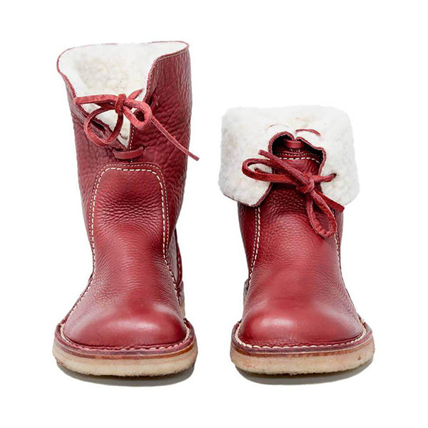 Winter Vintage Boots Warm Unisex Lace-up Shoes