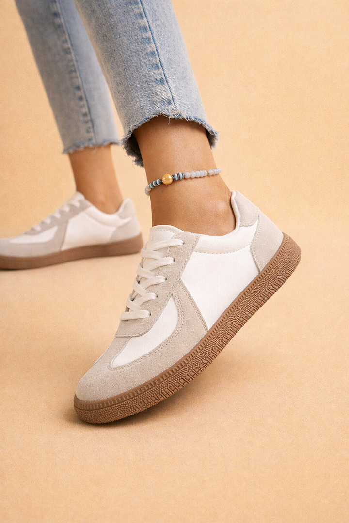 Sylwia | Women’s Comfortable Walking Sneakers with Stylish Patchwork Design