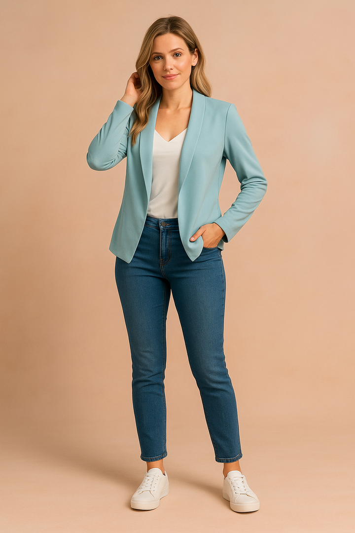 Women's Elegant Blazer Lightweight Versatile Fabric