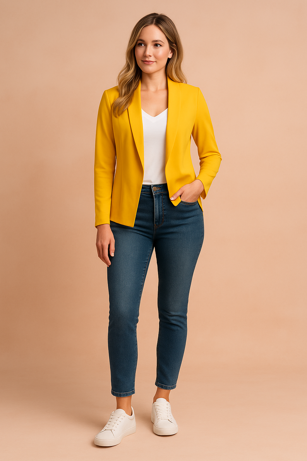 Women's Elegant Blazer Lightweight Versatile Fabric