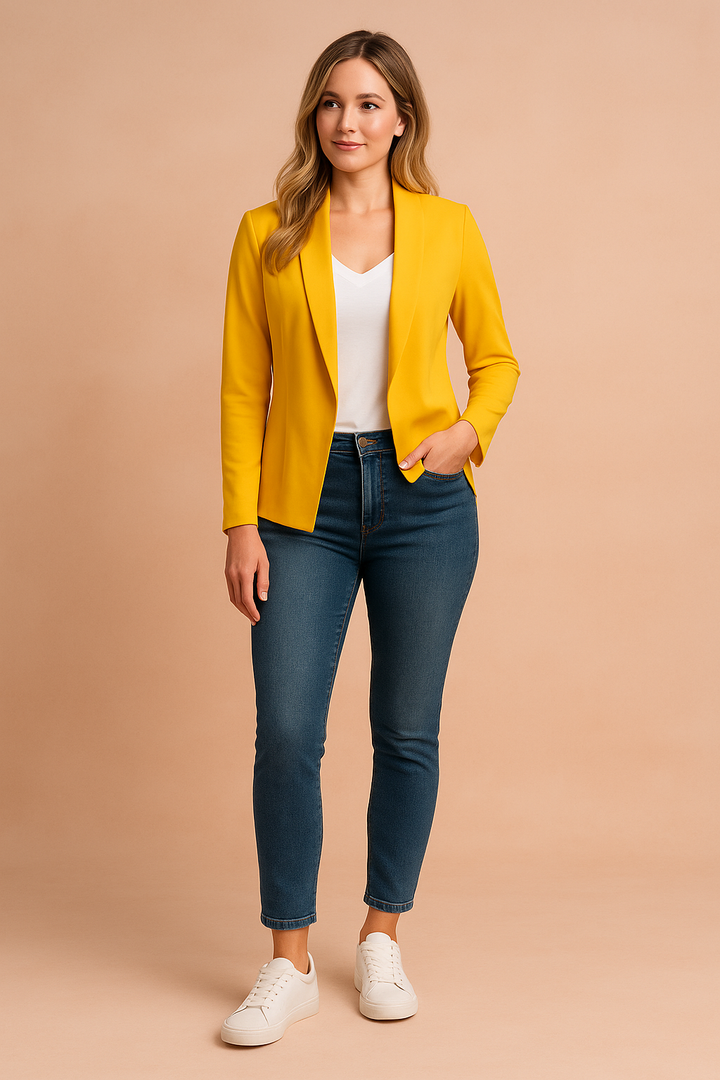 Women's Elegant Blazer Lightweight Versatile Fabric