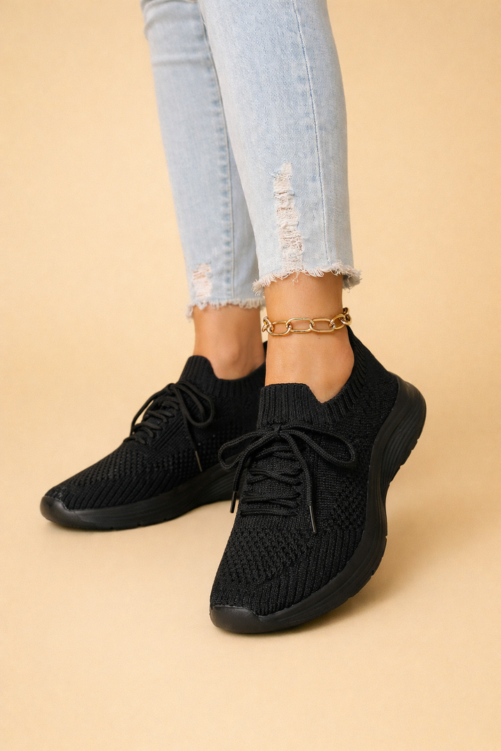Lidia | Women’s Lightweight Casual Sneakers with Knit All-Day Comfort