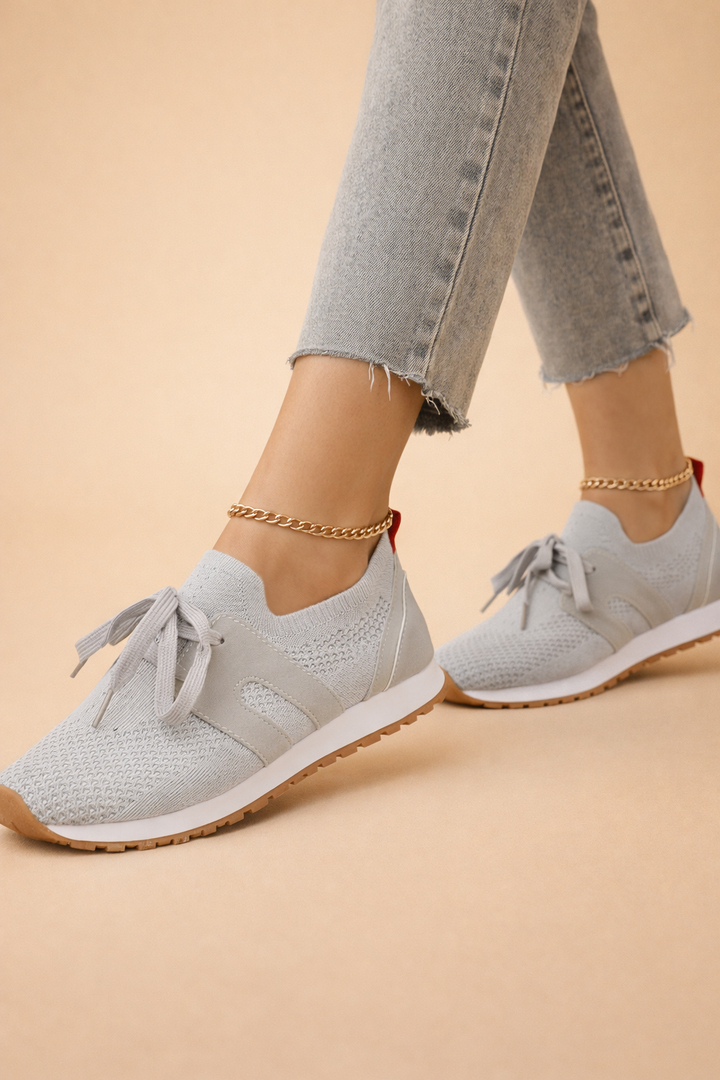Justyna | Women’s Lightweight Knit Sneakers with Breathable All-Day Comfort