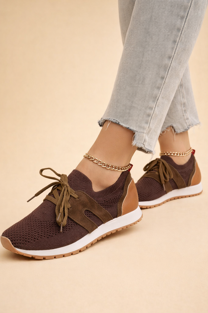 Justyna | Women’s Lightweight Knit Sneakers with Breathable All-Day Comfort